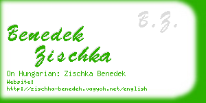 benedek zischka business card